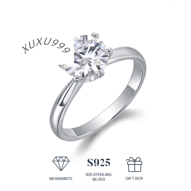 Wholesale Custom 925 Silver Moissanite Ring 5CT VVS GRA Certified Moissanite Diamond Jewelry Engagement Wedding Ring For Women