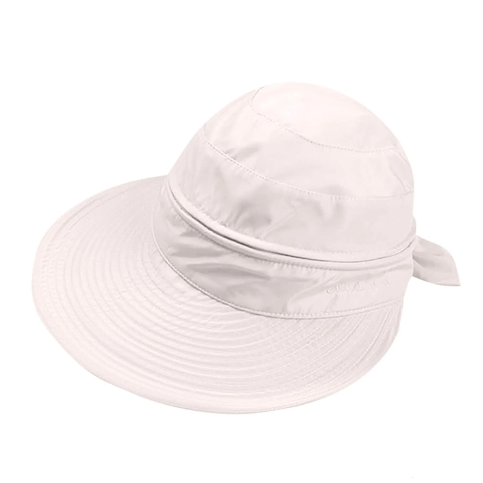 Sunscreen Hat Outdoor Travel With A Bowknot Empty Top Detachable Beach Thin Cap For Female Fashion Useful In Summer 250512