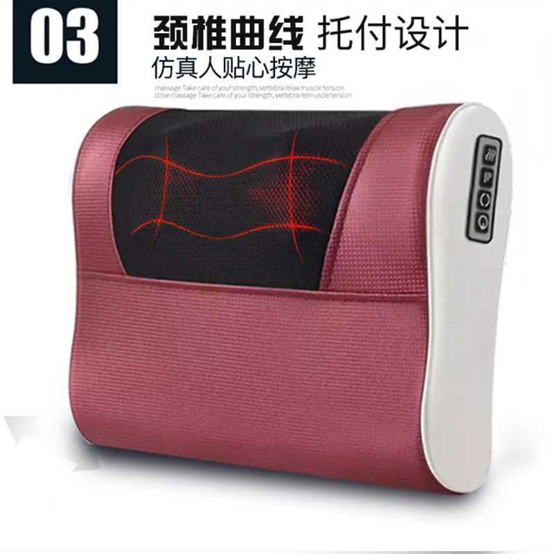 20 heads cervical vertebra massager electric neck waist body neck massage pillow shoulder kneading back massage cushionW250512