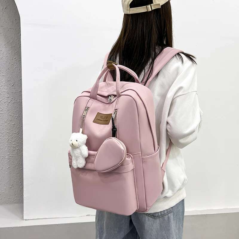 Teenagers School Large Capacity Students Book Bag Multi Pockets Sports Backpack Adjustable Strap Fashion Knapsack
