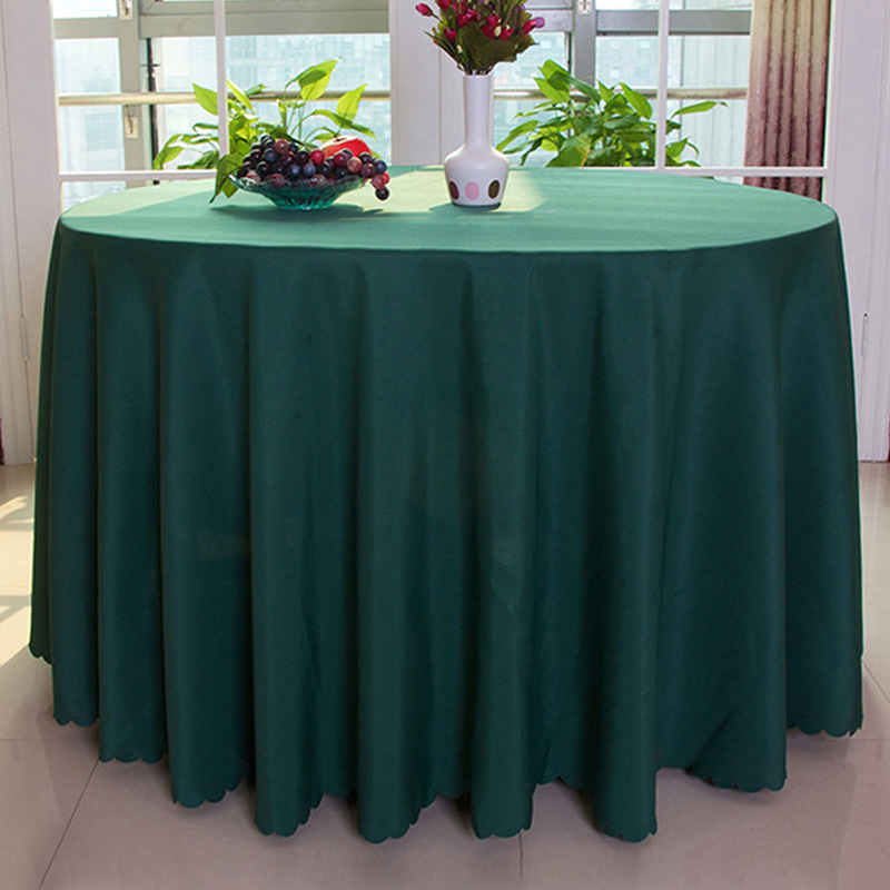 A885 Thickened plain tablecloth wedding red tablecloth hotel restaurant fabric tablecloth event meeting rectangular tablecloth
