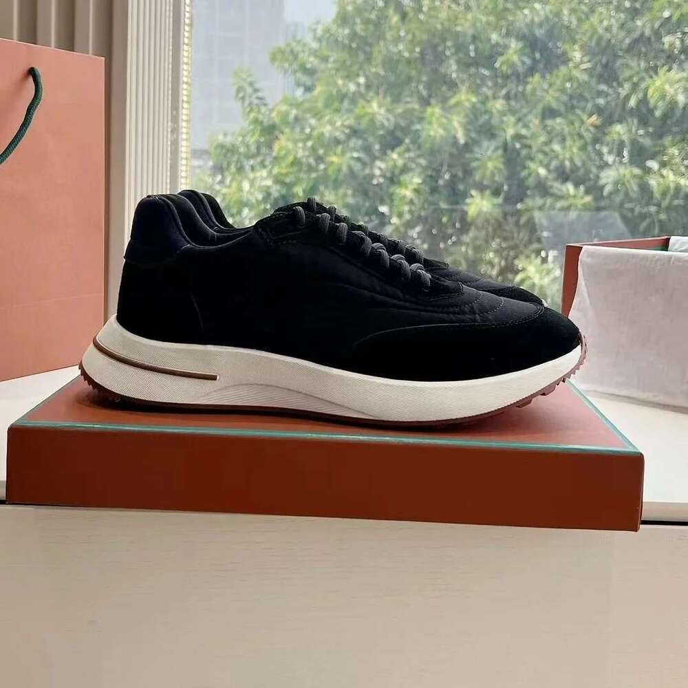 2025 Newest Autumn Cow Suede Round-toe Thick Sole Lace-Up Casual Sneakers Athletic Shoes Mix Colors Sewing Tennis Flats