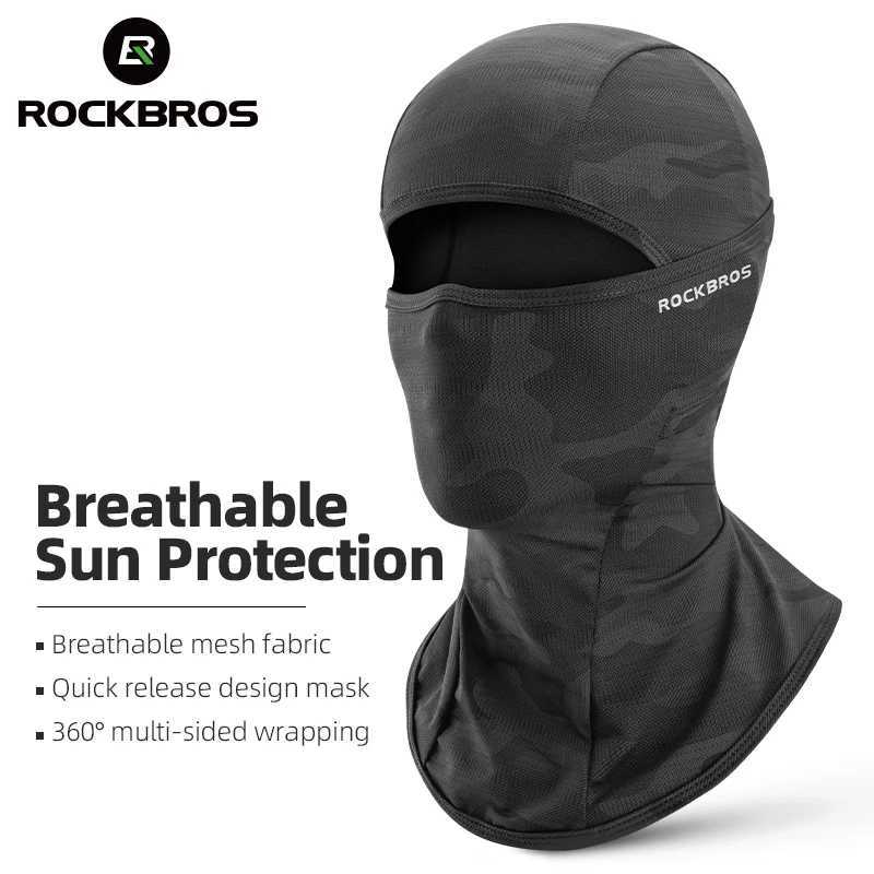 ROCKBROS Cycling Mask Full Face UV Protection Bicycle Mask Summer Balaclava Hat Road Bike Scarf Breathable Outdoor EquipmentW250512