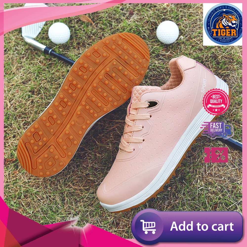 Ddmytiger Women Comfortable Waterproof Golf Sneakers Outdoor Walking Men Golfing Footwear Anti Slip Knob Athletic Golfer Shoes Outdoor Shoes