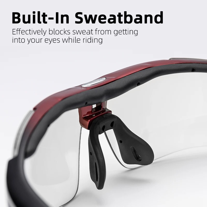 ROCKBROS Cycling Polarized glasses Bike Pochromic Outdoor Sports Sunglasses MTB PC Goggles Eyewear 53 Lens Bicycle Accessory 250512