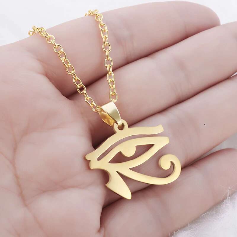 Stainless Steel Eye Mountain Necklace