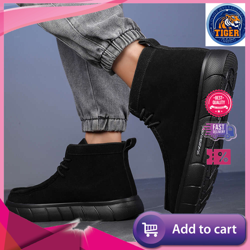 Ddmytiger S Corduroy Men Mid Calf Boots Lightweight Casual Fashionable Choice For Spring And Autumn Seasons Shoes Outdoor Shoes