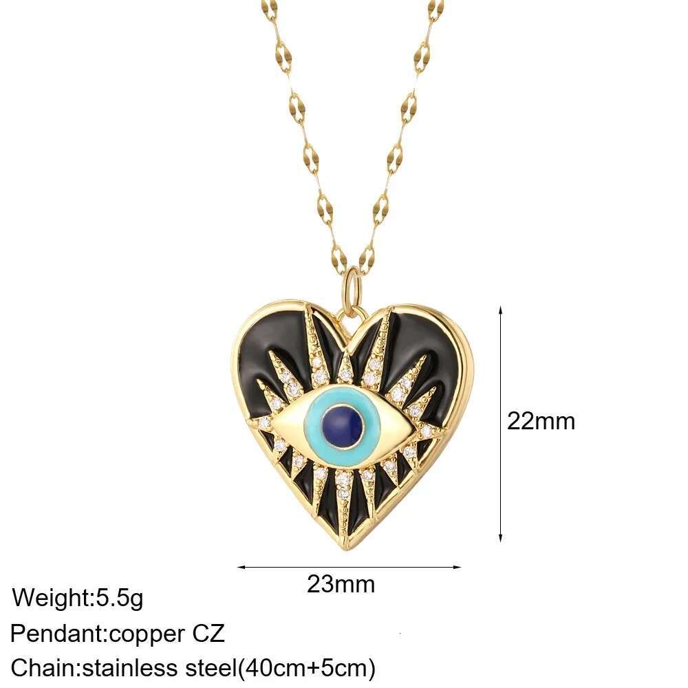 Magic Fish Stainless Steel Gold Necklace