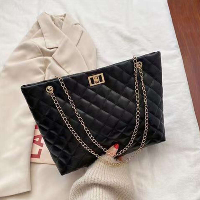 Single Shoulder 2024 Korean Women's Urban Minimalist Version Large Capacity Shopping Tote Bag