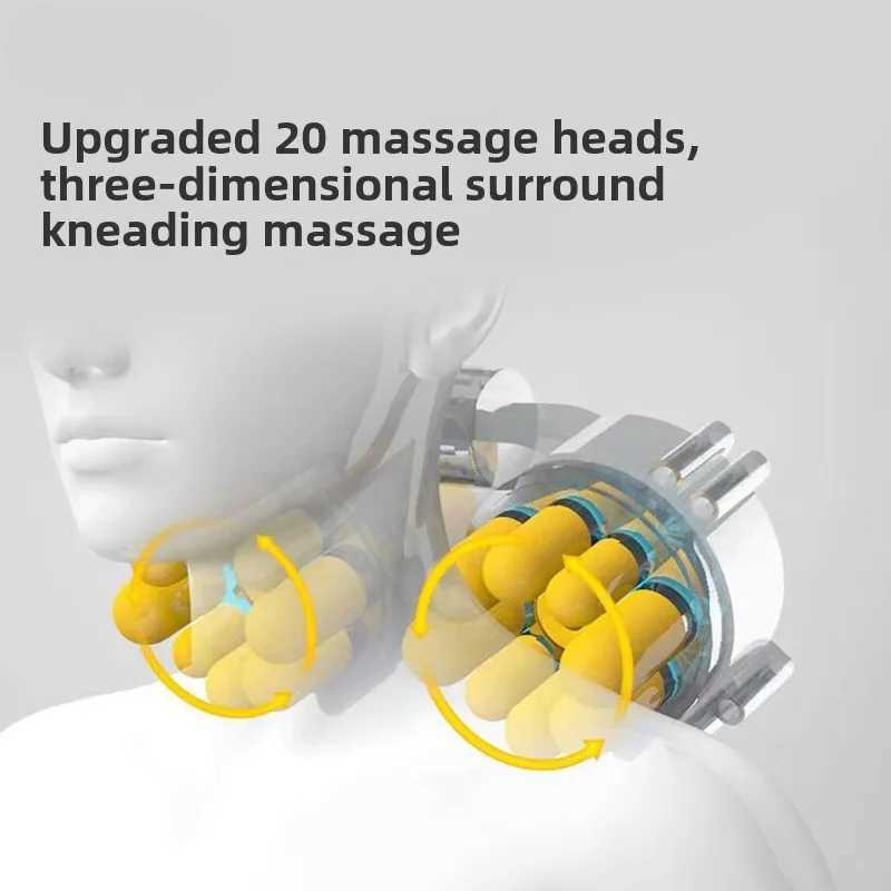 6 Key Smart Cervical Neck Shoulder Electric Waist Back Shiatsu Massage Pillow Heated Car Seat Massage Neck and Shoulder MassagerW250512