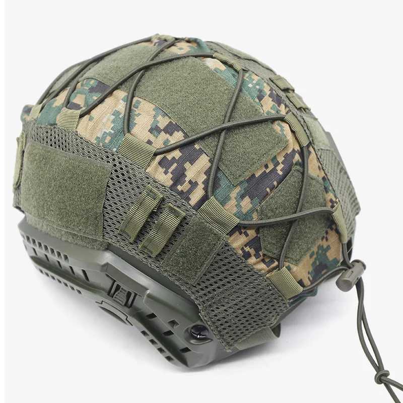 Tactical Helmet Cover for Fast Helmet Multi-Camo Helmet Cover for Airsoft HelmetMilitary Paintball Hunting Shooting Gear - 000DW250512