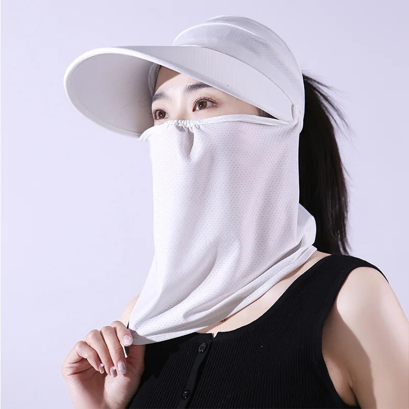 COKK Summer Hats For Women Sunscreen Outdoor Anti UV Cycling Beach Hat Female Floppy Foldable Ladies Gorro Sunhat Face Cover 250512