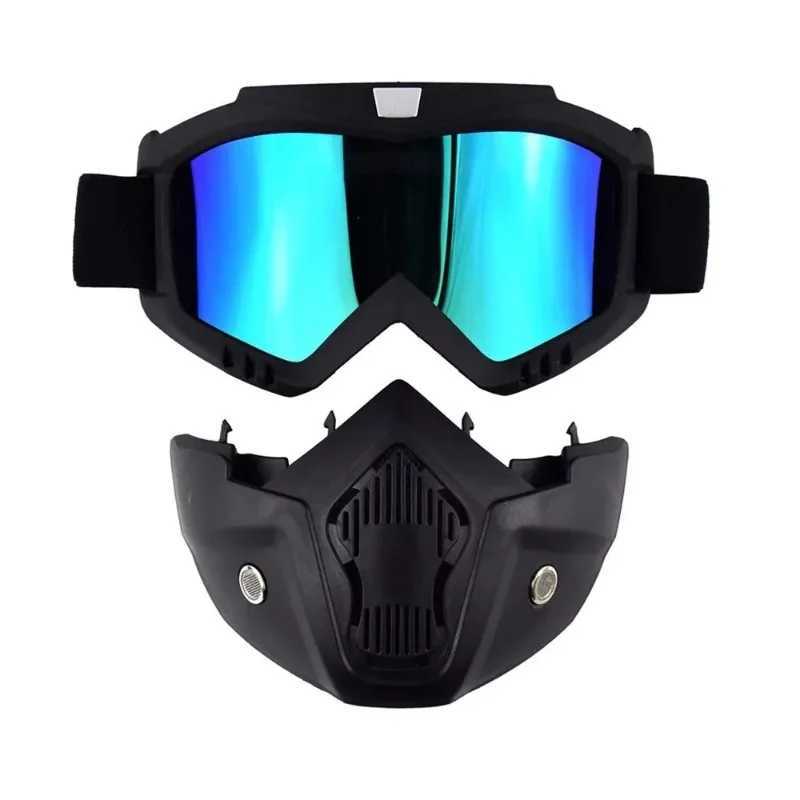 Multi-Sport UV Protection Mask - Cycling Goggles Integrated Design for Road/Mountain Biking Snow SportsW250512