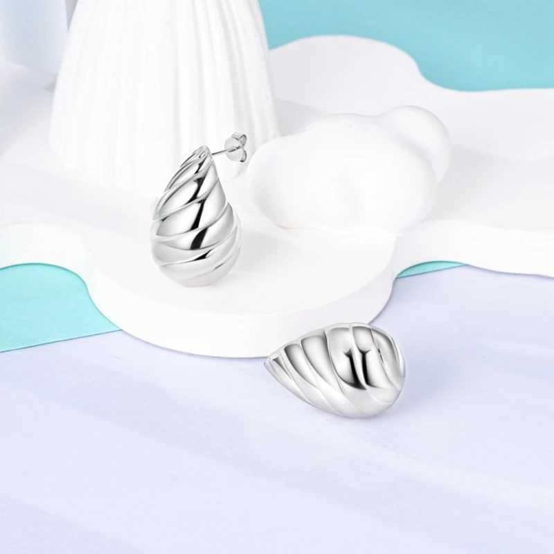 2025 Original S925 Sterling Silver Water Drop Stud Earrings for Women Daily Wear Fine Earring Fashion Jewelry Mothers Day gifts Y250510