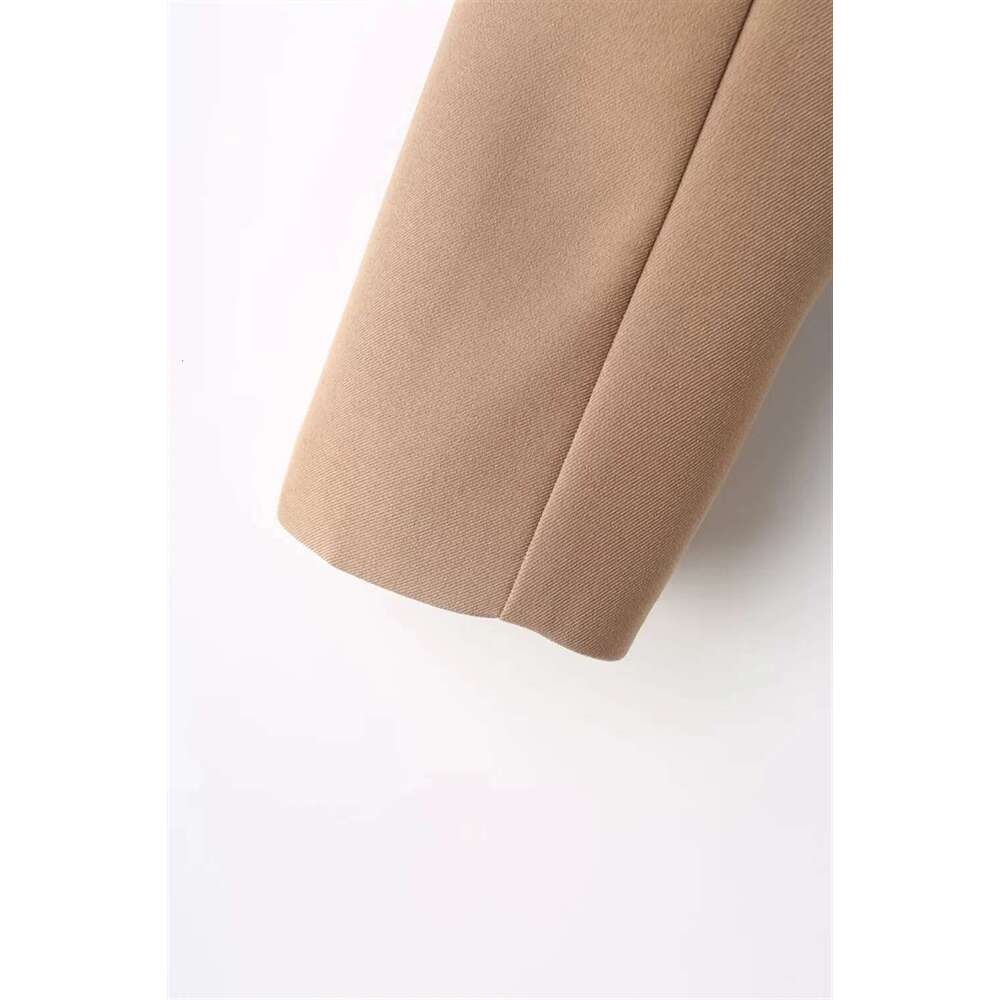 PB&ZA autumn and winter new women's design sense temperament versatile slimming long sleeved fake two-piece suit short jacket