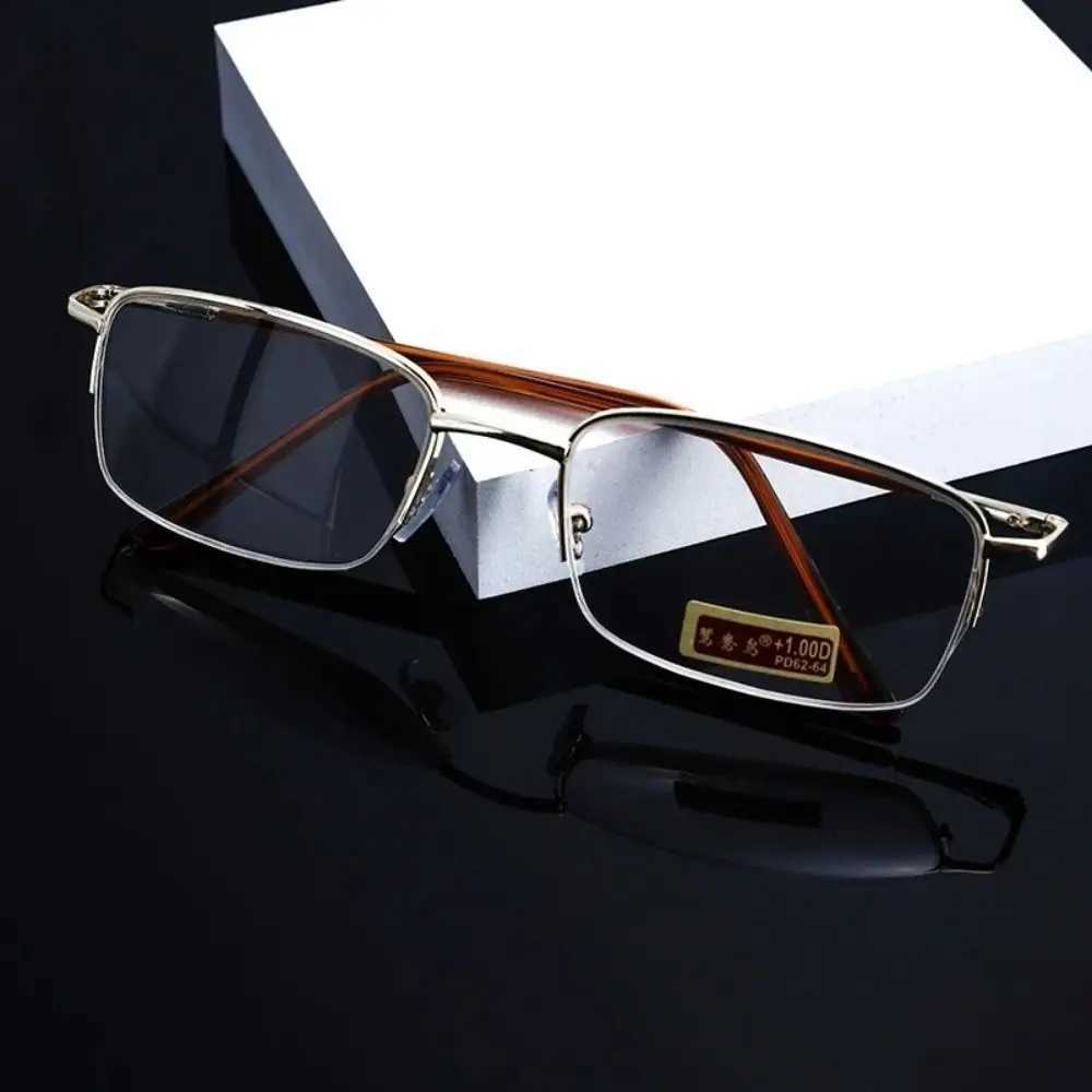 Ultralight Vintage Reading Glasses Women Men Square Metal Presbyopic Eyewear Retro Fashion Magnifying Prescription Eyeglasses W250513