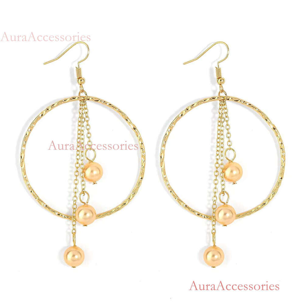 Fashion Style Hawaiian Pearl Earring Hoop Earrings