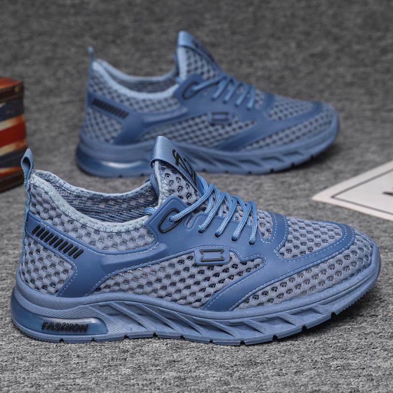 Trendy Men S New Hollowed Out Casual Running Casual Shoes Lace Up Mesh Sports Shoes Lightweight And Comfortable Ddmysaturn