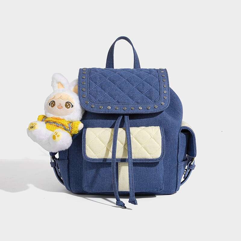 Women's Bags Designer Women New Fashionable Commuter Cowboy Rivet Simple Leisure School Backpack Summer Guangzhou Bag