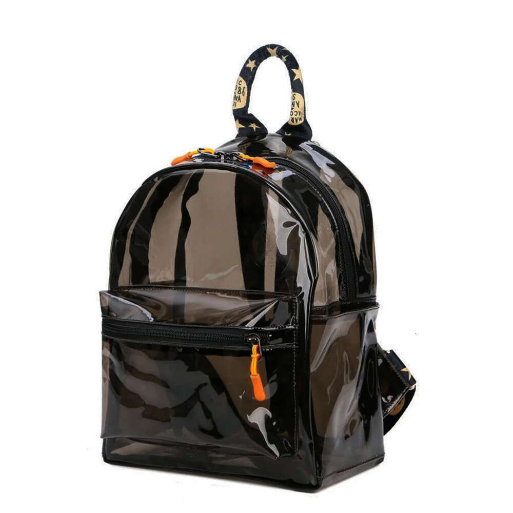 TINYAT Durable Transparent Student Backpacks Waterproof Mini Capacity Solid Color For Women Travel Music Concerts Use