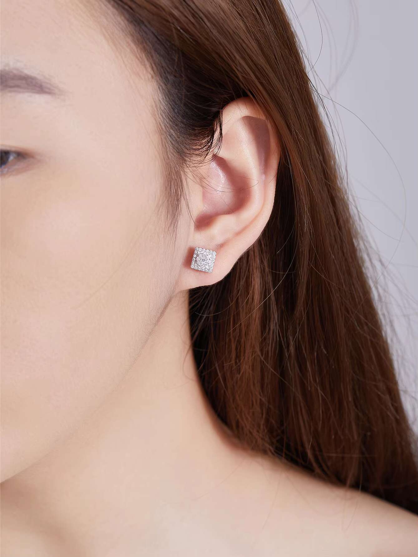 Luxury Jewelry Classic Screw Back Hip Hop 925 Sterling Silver Vvs Moissanite Diamond Stud Earrings