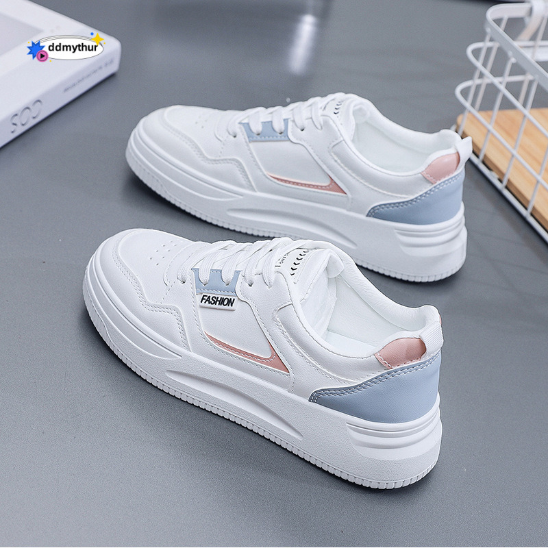 2025 Spring New White Women's Versatile Breathable Dad Lightweight Casual Sports Running Shoes QR-663 ddmythur