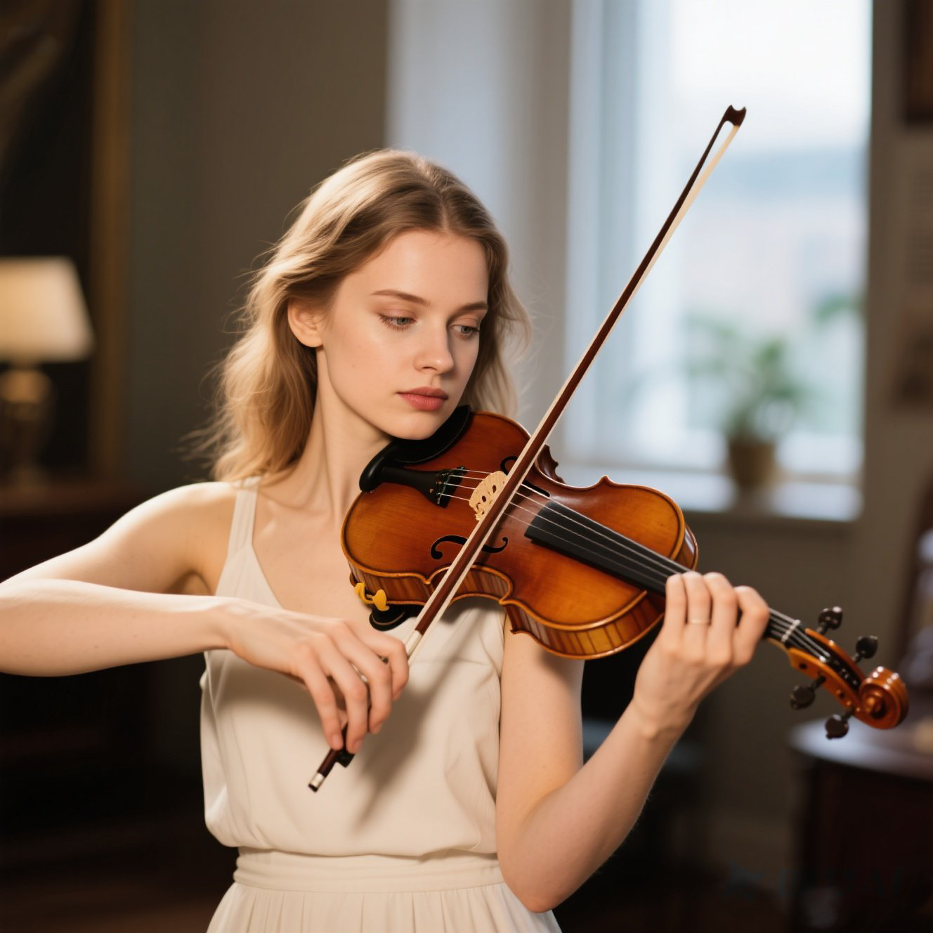 Creative Decorations: Colorful Multilayered Violin for Play and Learning