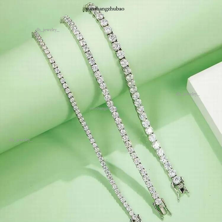 VOAINO 2CT 10K 14K Gold Jewelry Dia Tennis Chain HPHT Lab Grown Bracelet