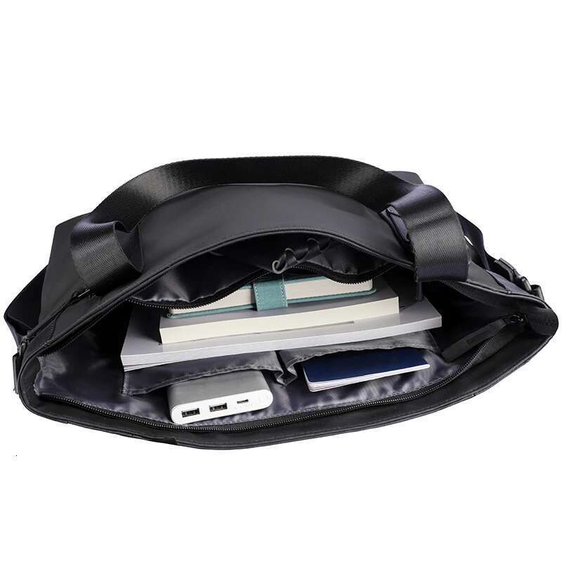 Mark Ryden Multifunctional Leather Messenger Bag Black Crossbody Large Capacity Stylish Men Shoulder Bag Men