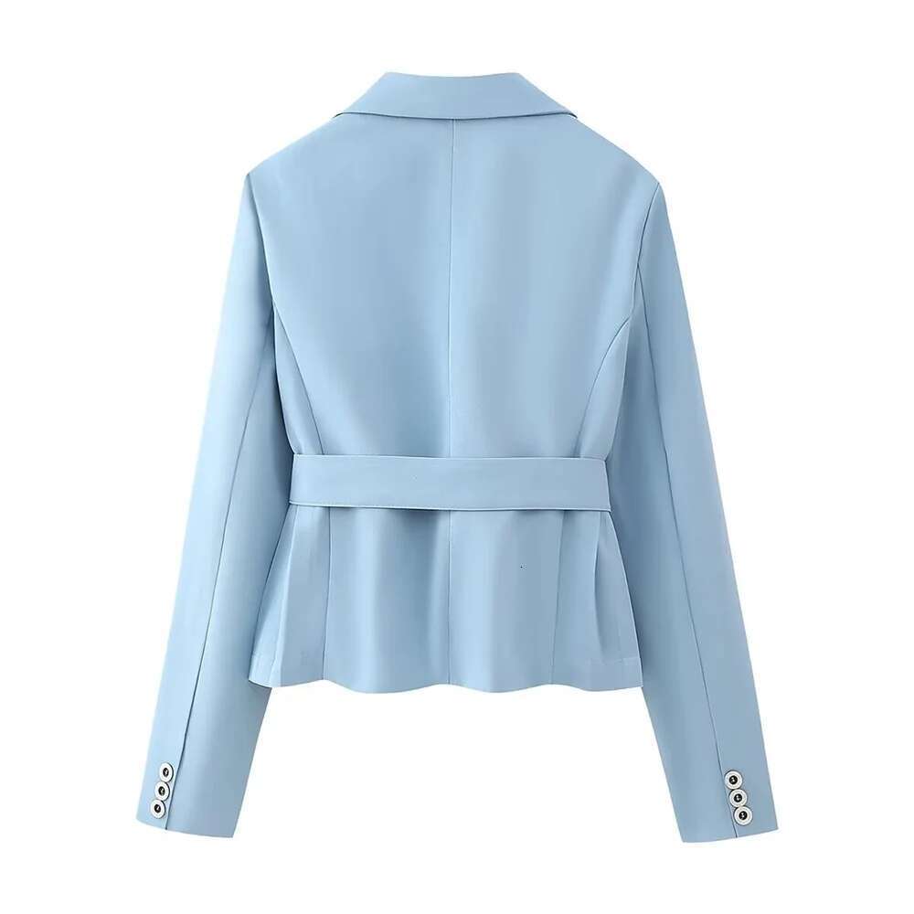 Women's Fashion New Unique and Elegant Wrinkled Suit&Pant Set