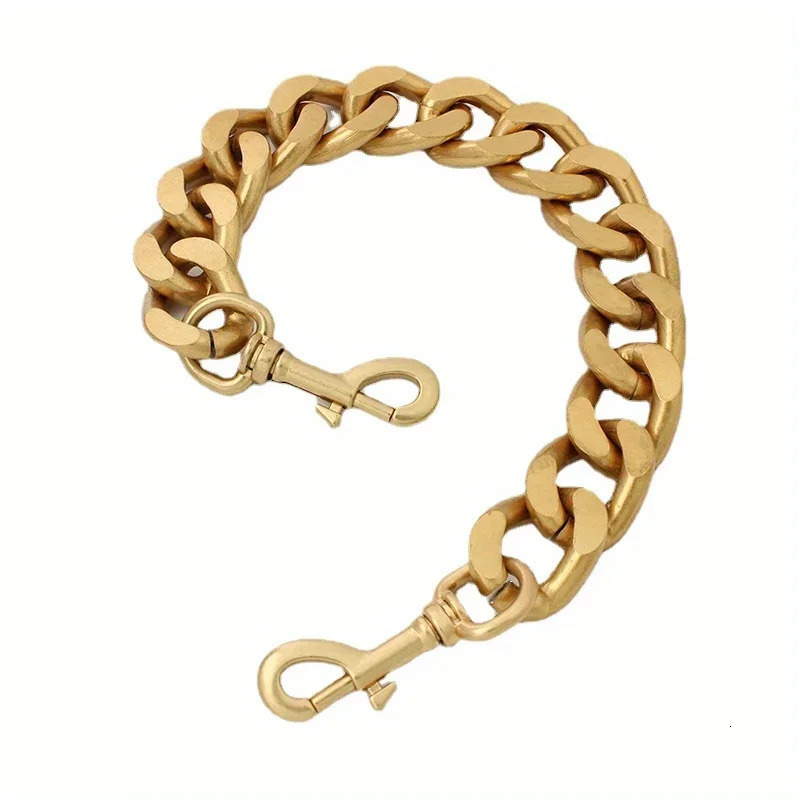 1PC DIY alloy metal wallet handle bag chain retro gold shoulder bag aluminum chain heavy duty thick handbag chain charm 250512