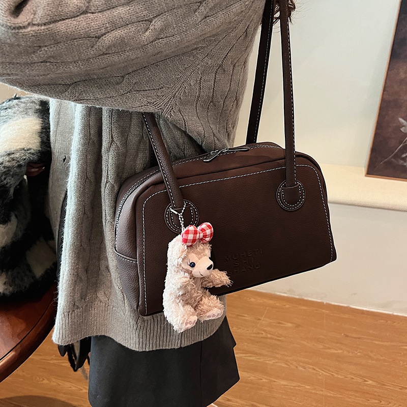 Commuting Maillard for Women 2025 New Style Autumn/Winter Versatile Single Shoulder Underarm Handheld Boston Bag