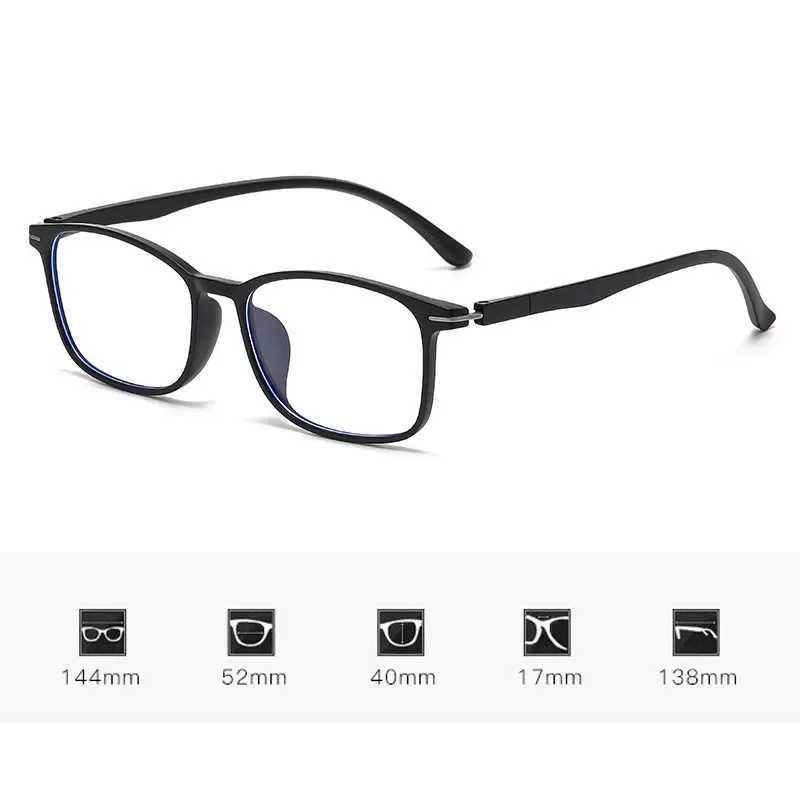 2025 Ultralight Square Photochromic Myopia Glasses for Men Women Inddor Outdoor Anti-UV Near Sight Eyewear Retro Eyeglasses W250513