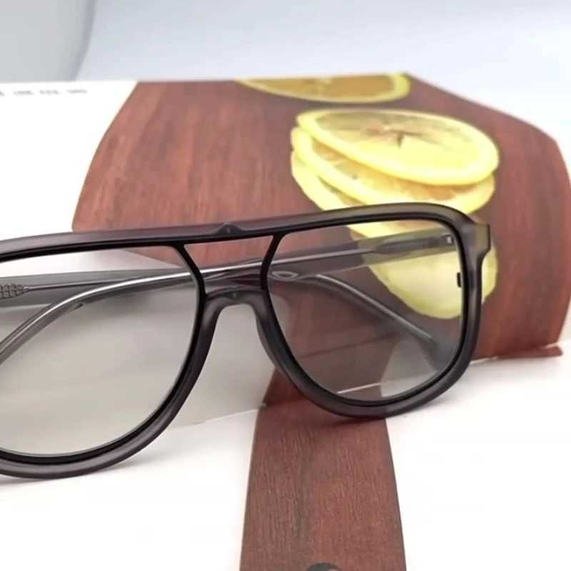 CLLOIO Retro Trendy Prescription Optical Square Glasses Men High Quality Reading Glasses Anti Blue Light Progressive Eyeglasses W250513