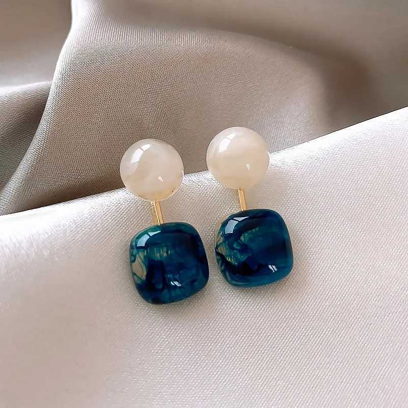 Resin Geometric Earrings Fashion Acrylic Gemstone Earrings For Women Trendy Earrings Jewelry Wearing Accessories Gifts Y250510