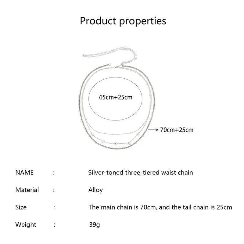 Sexy Multi Layer Chain Belly Belt Waist Chain Women Summer Beach Bikinis Festival Accessories Body Chain Jewelry AccessoriesT250513