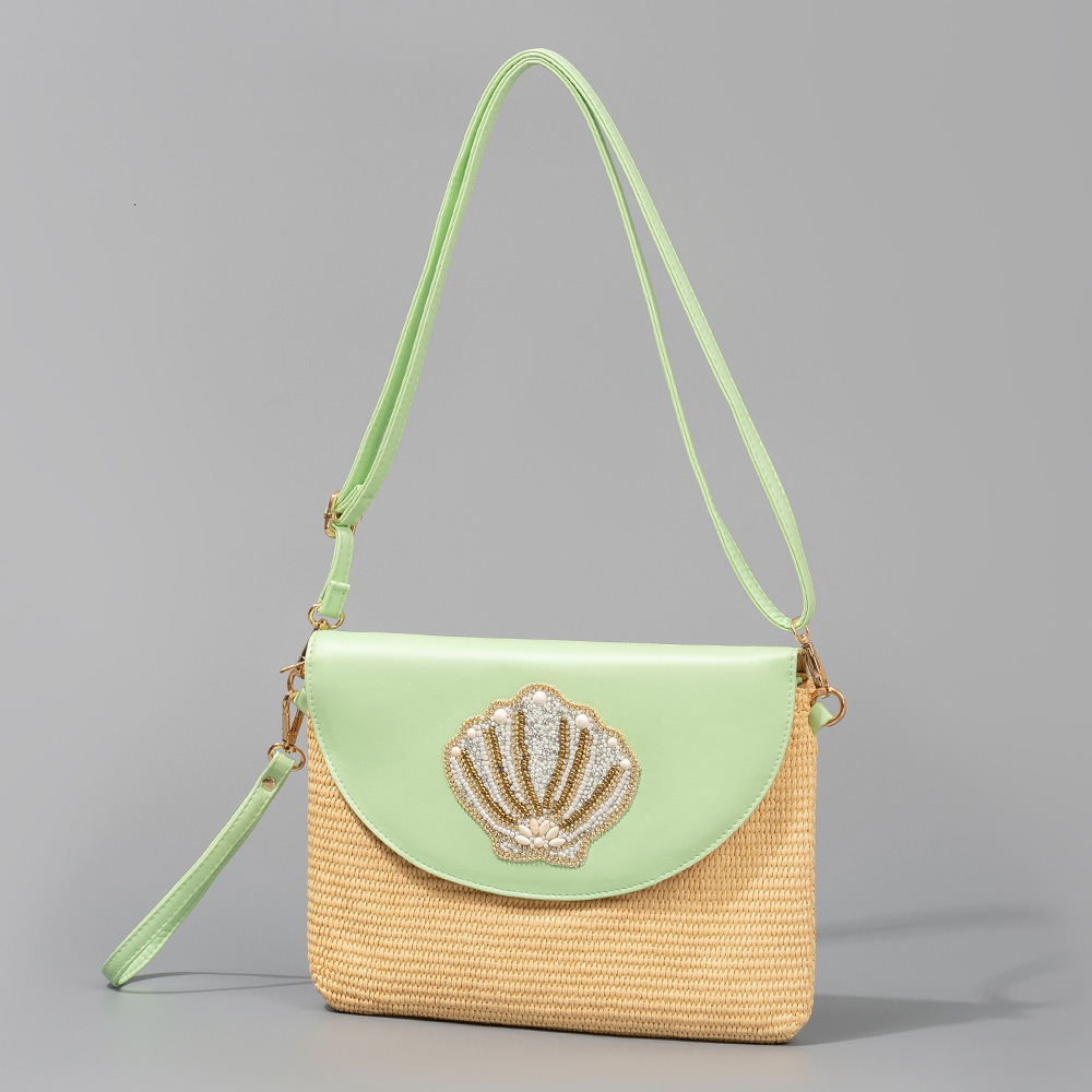 Free Shipping High-end Designer Bag Summer Woven Handbag New High-end Exquisite Woven Shoulder Bag Trendy Women's Wallet Beach Bag