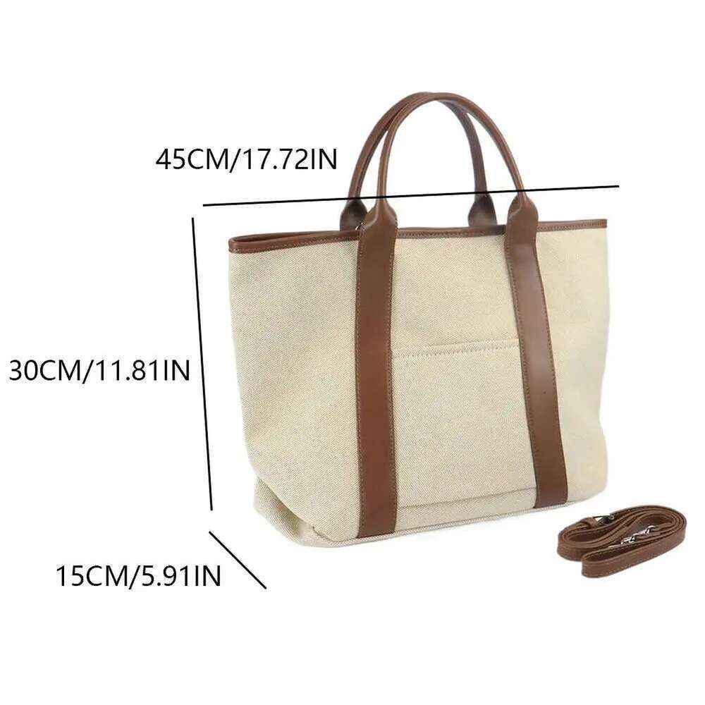 Canvas Tote for Women Large Top Handle with Strap Crossbody Shoulder Satchel Bags Casual Work Bag