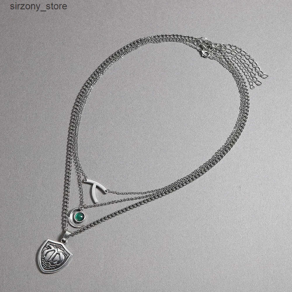 Hope Mikaelson Layered Legacies Necklaces bone Crest Pendant Clavicle Chain Girl Cospaly Jewelry GIft 3 Necklace Set z250513Z1A3