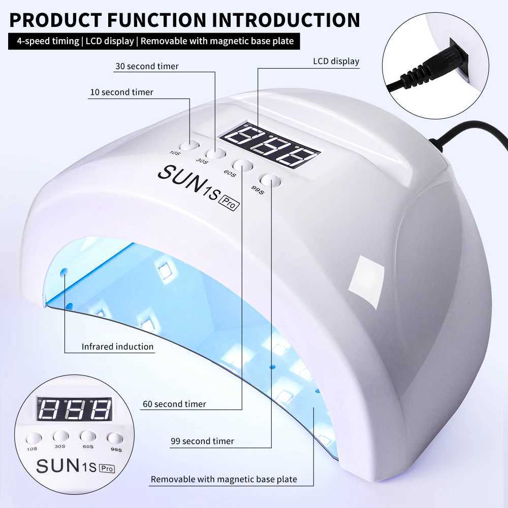 SUNs Pro UV Nail Dryer Gel Polish Drying Lamp 30LED Nail Curing Lamp Nail Art Phototherapy Machine Tools Nail Art Machine W250513