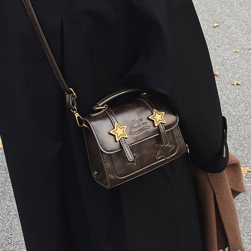 Forest style for women 2025 fashion trend crossbody versatile handheld small square bag