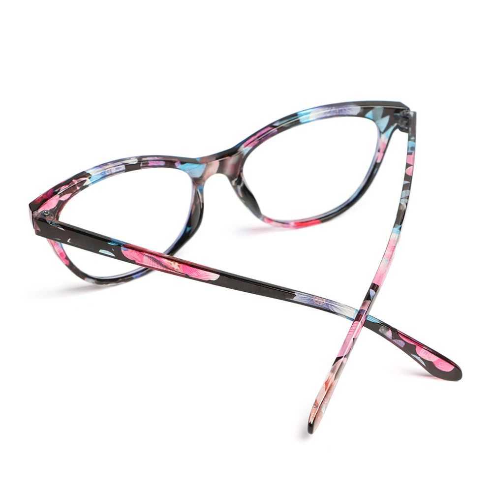 Fashion Print Floral Reading Glasses for Women Men Anti-Blue Light Eye Protection Presbyopia Eyewear Elegant Flowers Eyeglasses W250513