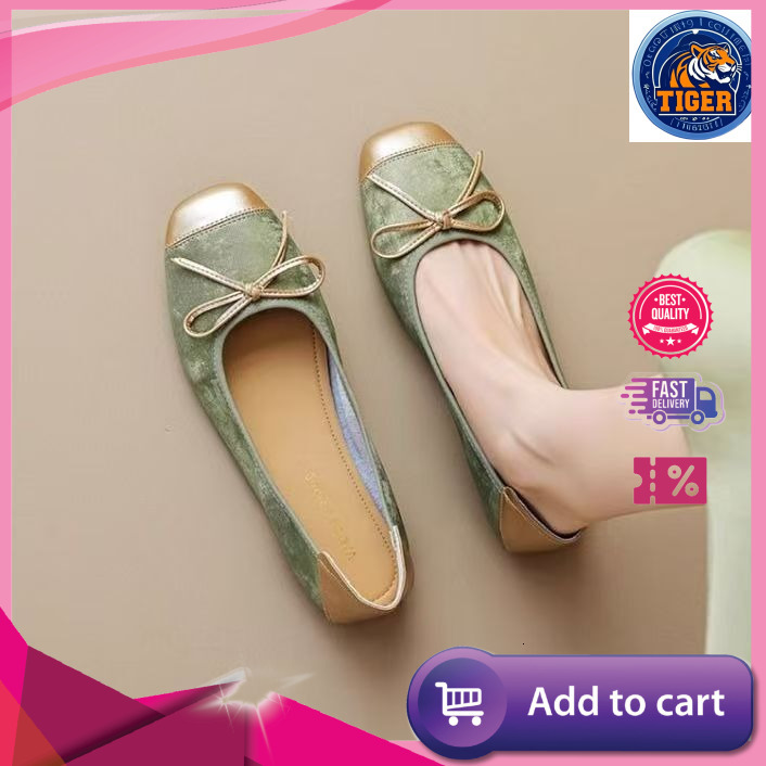 Ddmytiger French Flat Bottom National Summer Ballet New Style Shallow Bow Knot Soft Sole Single Women S Chicken Rolls Shoes Outdoor Shoes