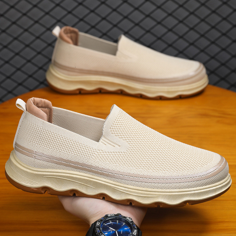 Men S Flying Woven Casual With Casual Shoes Soft Soles Comfortable Oversized Men S Shoes Breathable And Lightweight Old Beijing Cloth Shoes Ddmysaturn