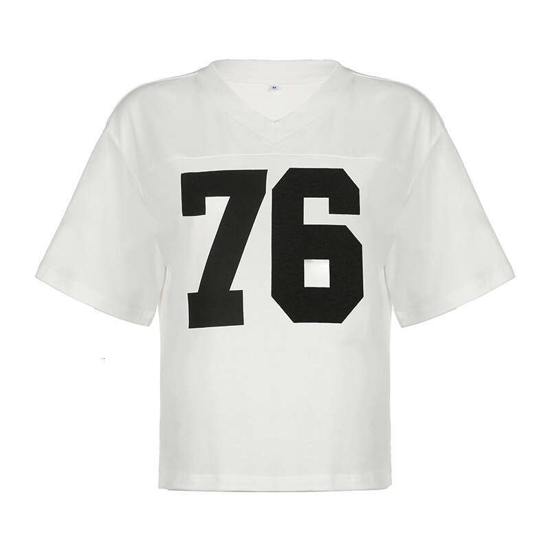 Fashion Street Women's Personalized Digital Printing Loose T-Shirt Round Neck Pullover Comfortable Casual Short Sleeved Top B5