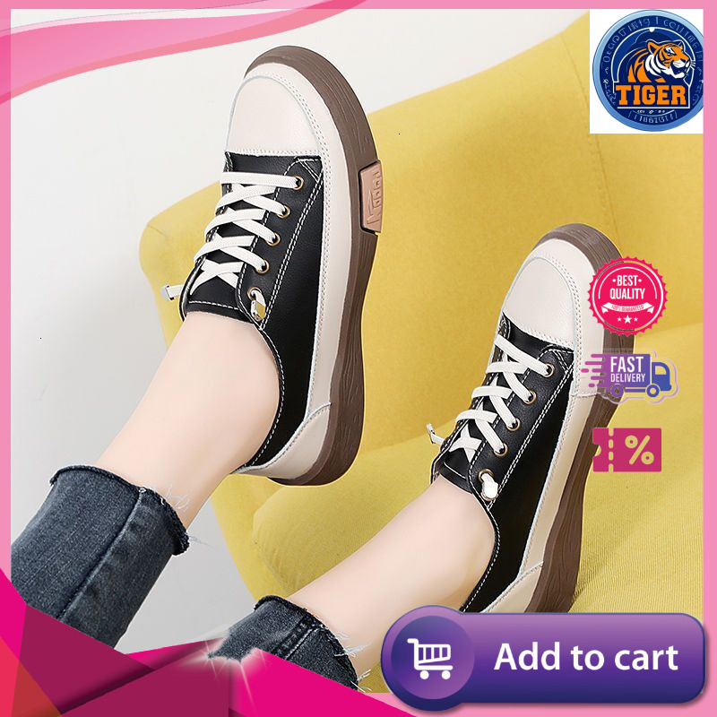 Ddmytiger New White Shoes Sports Breathable And Versatile Flat For Women Soft Soled Casual Single Outdoor Shoes