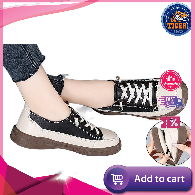 Ddmytiger New White Shoes Sports Breathable And Versatile Flat For Women Soft Soled Casual Single Outdoor Shoes
