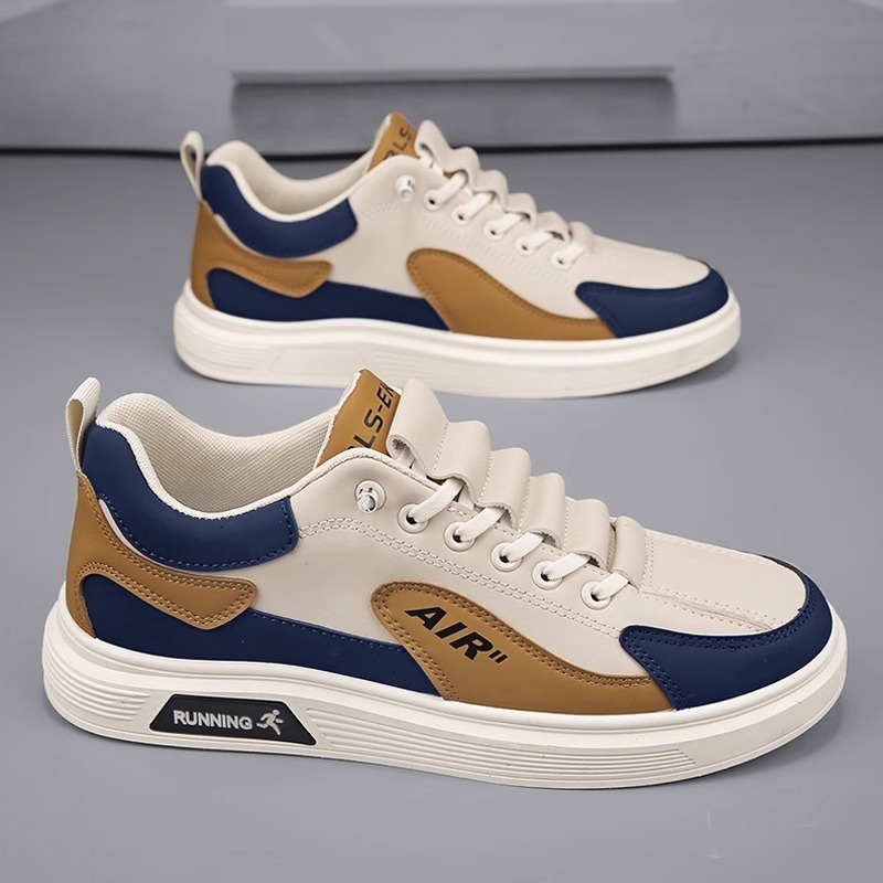 Designer summer breathable 2025 new versatile sports and leisure flat white board shoes men's work trendy shoes