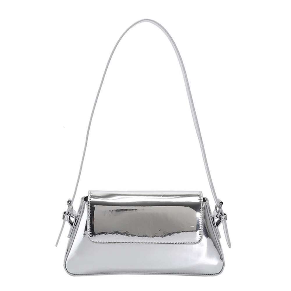Designer Handbags For Women Laser Armpit Brand Shoulder Sier Chic Female Top Handle Shopper Tote Bag Purse
