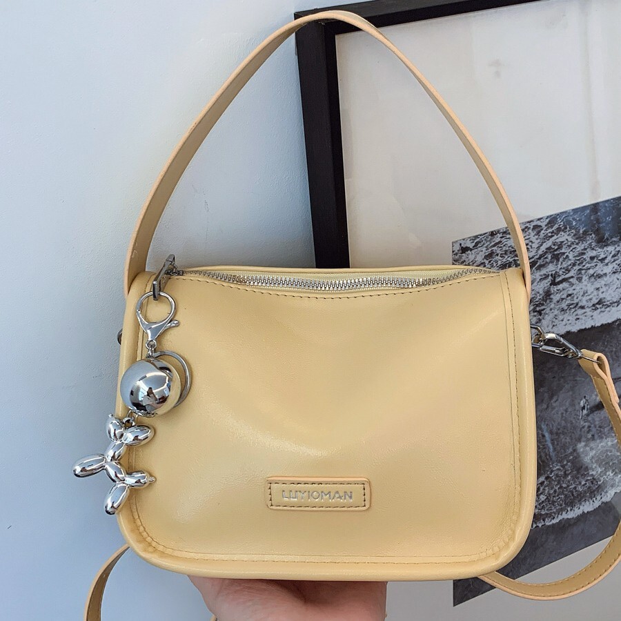 Texture Single Underarm 2025 New Cross Shoulder Fashion Handheld Small Square Bag